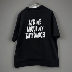 Vintage Y2K Earls Garage Sonora Arkansas Graphic Tee XL Black Dawn Gate Promo